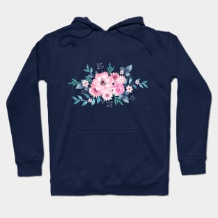 Watercolor Handrawn Rose Bouquet 🌹 Hoodie